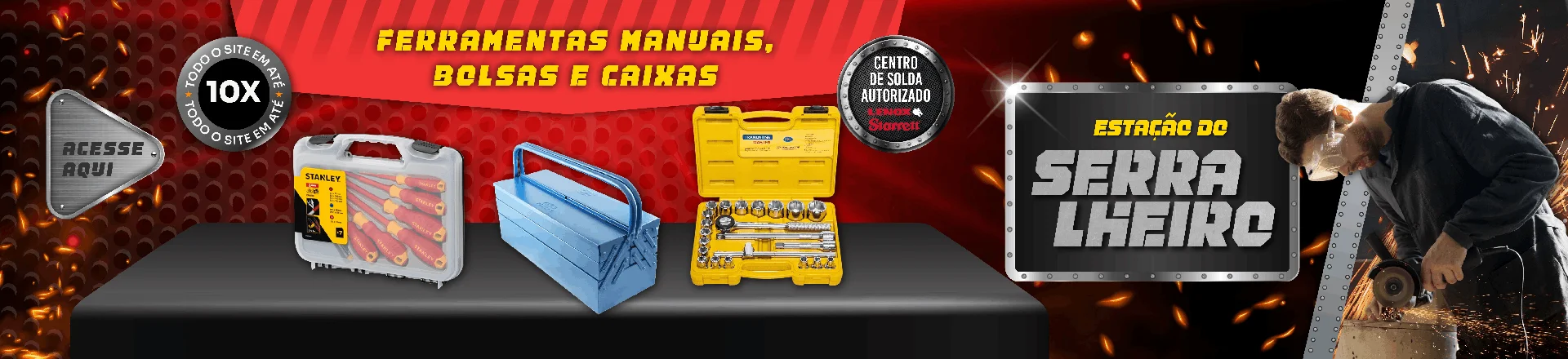 Ferramentas Manuais, Bolsas e Caixas